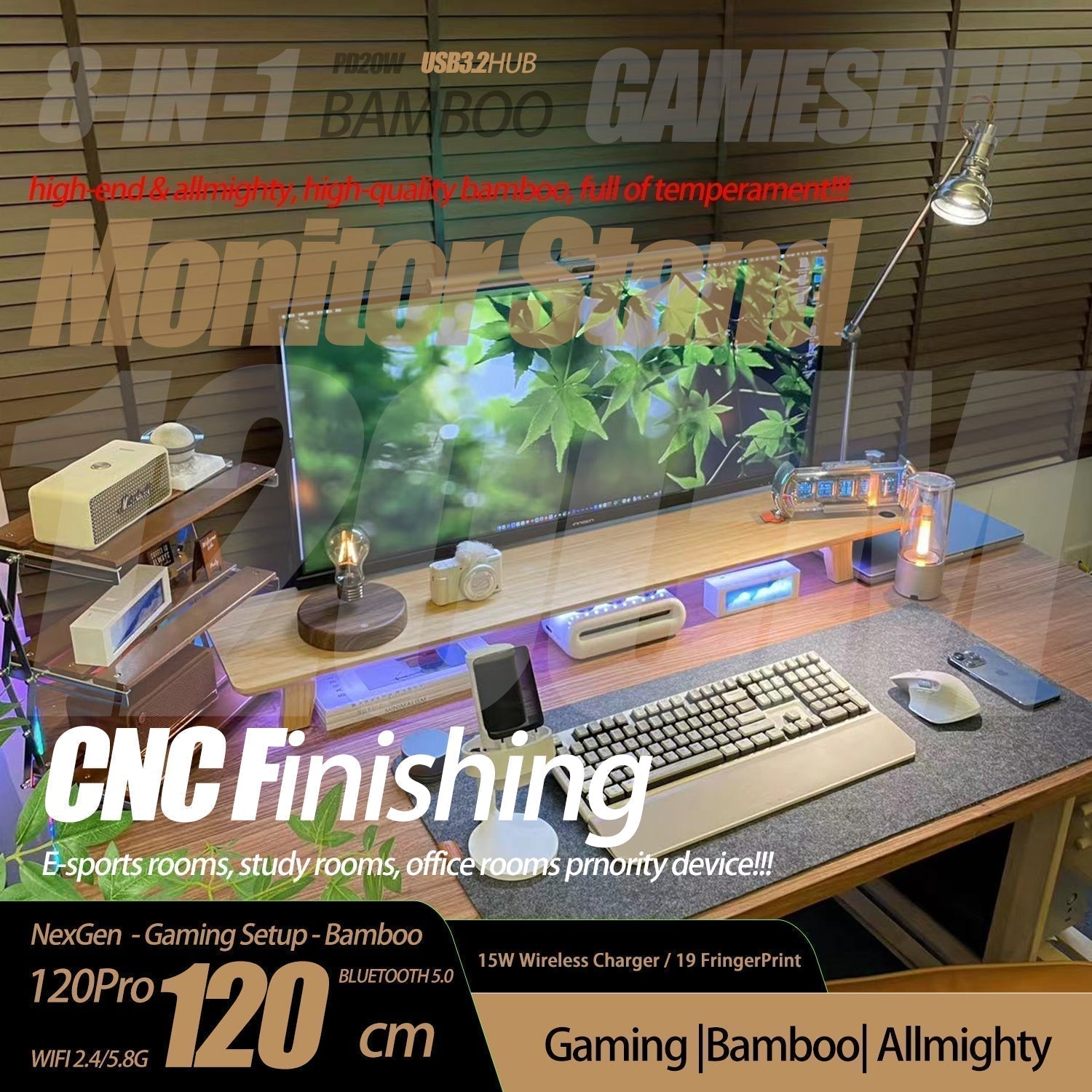 120Pro Gaming Setup Docking Station for Gamers 01